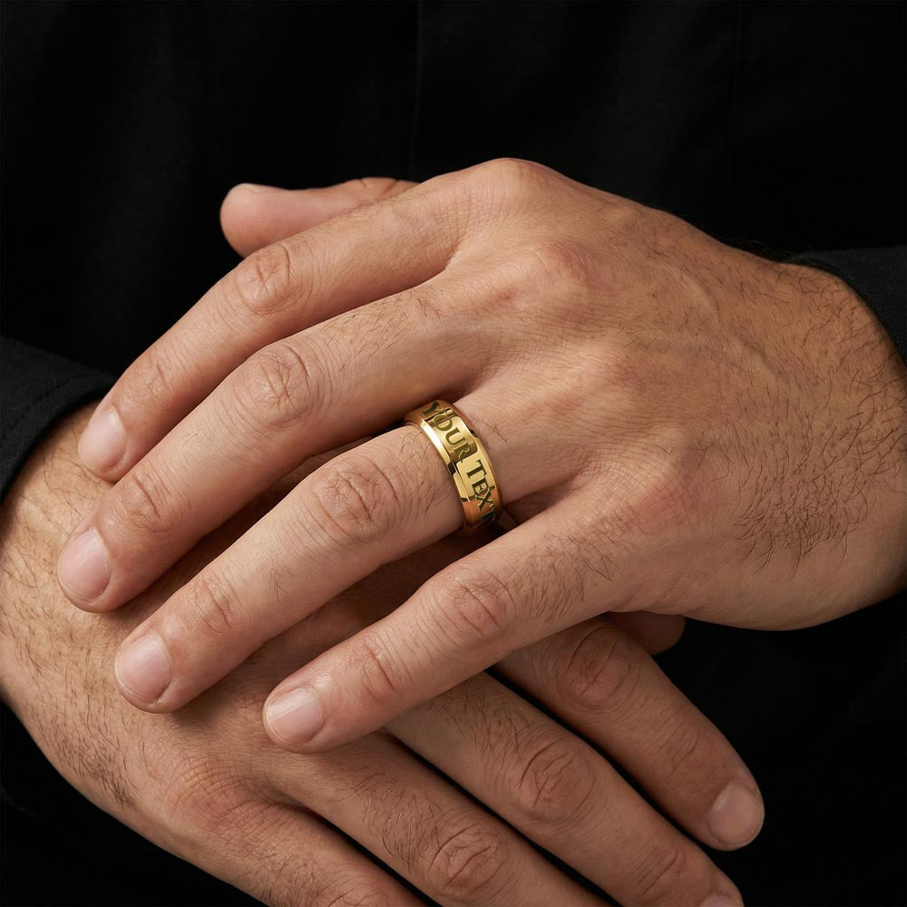 Herrenring mit personalisierter Gravur