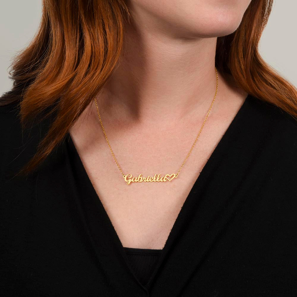 Personalisierte Herz-Namenskette